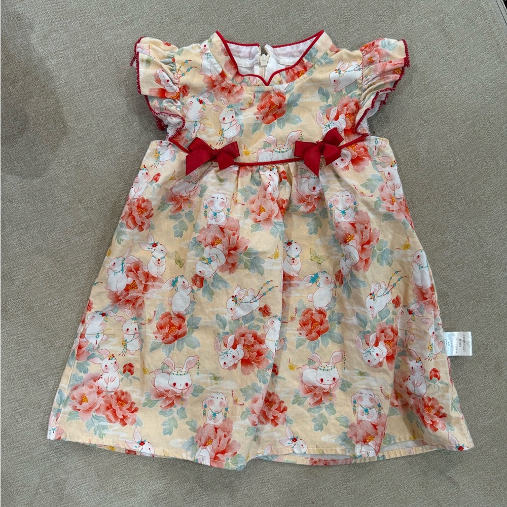 Cute bunny toddler girl dress outfit 2T